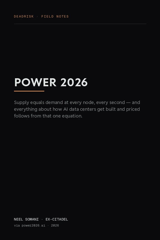 Cover of Power 2026 by Neel Somani